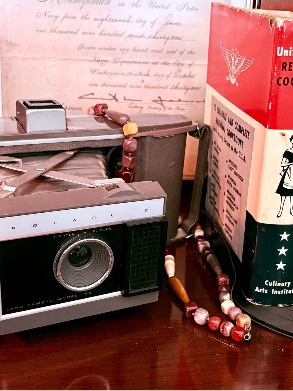 Vintage 1960s Polaroid Land Camera J66 MCM Display Piece